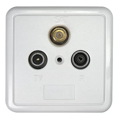 Afbeelding van Axing SSD 2 00 F Coax(m)/Coax(f) Wit
