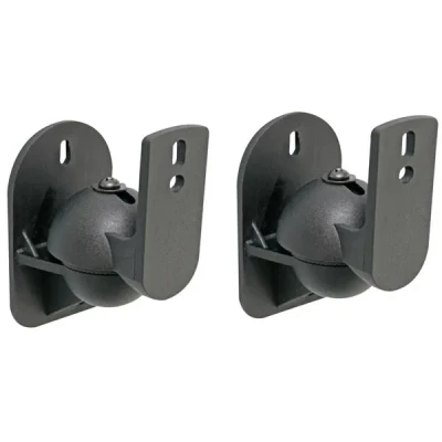 Afbeelding van Beugels voor luidspreker Velleman 2 stuks (Max. 3.5 kg, Kantelbaar, Zwart)