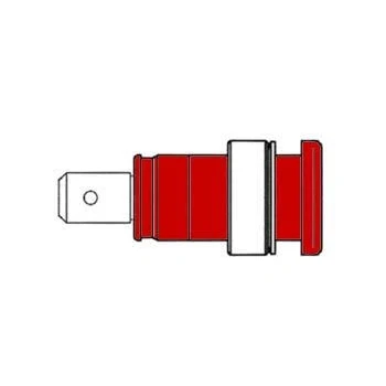 Afbeelding van GEISOLEERDE INBOUWBUS 4mm, AANRAAKVEILIG / ROOD (SEB 2620 F6,3) (HM2411S)