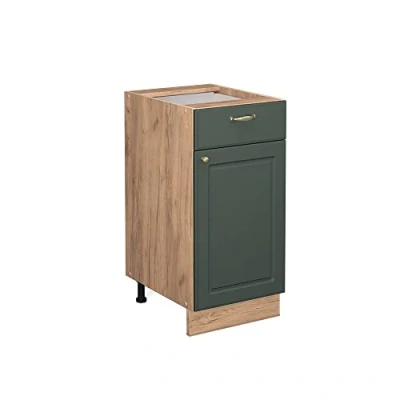 Afbeelding van Vicco Keukenonderkast Fame Line, Groen Goud Landhuis/Bruin, 40 cm zonder werkblad