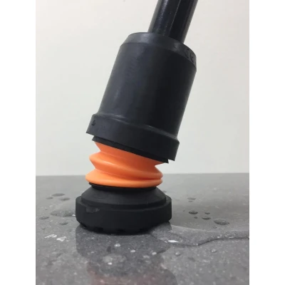 Afbeelding van Antishock Flexyfoot Dop voor Elleboogkrukken/Loopkrukken FF19 Zwart Wandelstokdop