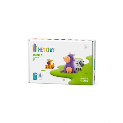 Afbeelding van Hey Clay Interactieve Boetseerklei Animals (6 kleuren)