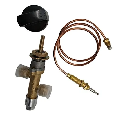 Afbeelding van METER STAR Propaan lpg Gas fire Pit Controle Veiligheidsklep Vlamstoring Apparaat Cock Heater Valve met thermokoppel en knop