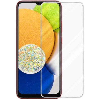 Afbeelding van Cadorabo Screenprotector geschikt voor Samsung Galaxy A03 Pantser film Beschermende in KRISTALHELDER Geharde (Tempered) display beschermglas 9H hardheid met 3D Touch
