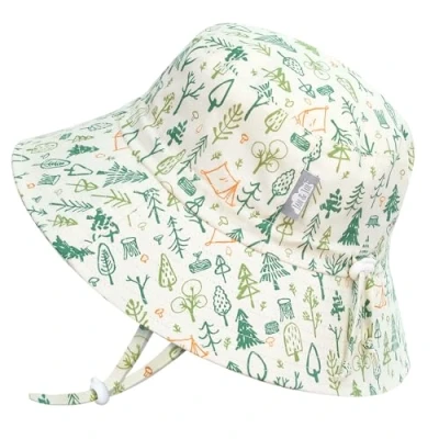 Afbeelding van Jan &amp; Jul Jongens Katoenen Bucket Hat, Verstelbare Zonnehoed met Kinband voor Peuters (L: 2 5 jaar, Camp Grove)