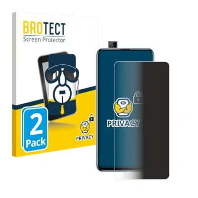 Afbeelding van BROTECT privacy screenprotector voor Huawei P smart Pro 2019 Folie Beschermfolie Blauwlichtfilter (2 Stuks)