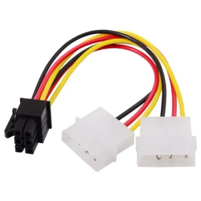 Afbeelding van chenyang CY Dual Ports 4Pin 6 Pin EPS 12V grafische kaart voeding adapter converterkabel