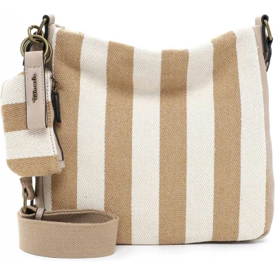 Afbeelding van Tamaris Schoudertas Lou Crossbody Bag Sand Lichtbruin Crème
