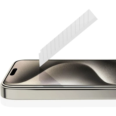 Afbeelding van ITSKINS Supreme Glass Screen Protector with Alignment Tool Apple iPhone 15 Pro Clear