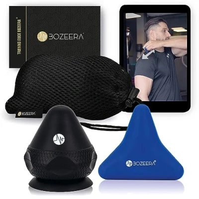 Afbeelding van BOZEERA Triggerpoint Drukknop Set Massage Tool Met Zuignap Spierpijn Verlichting Bevordert Doorbloeding (2 stuks) Inclusief Video Handleiding Poster &amp; Tas