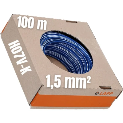 Afbeelding van Lapp Montagedraad H07V K 70 1,5mm² Donkerblauw Per 100 mtr.