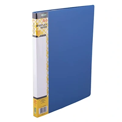 Afbeelding van D.RECT Showmap PP A4 20 hoezen solide presentatiemap offertemappen blauw