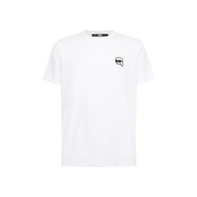 Afbeelding van KARL Lagerfeld IKON Tshirt basic, Heren, Maat: Large, White