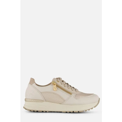Afbeelding van Rieker Sneakers laag, Dames, Maat: 36, Wit Leer en imitatieleer