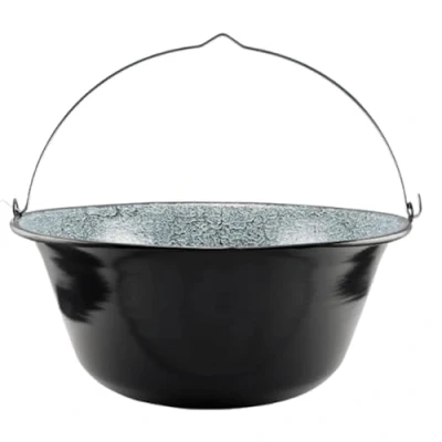 Afbeelding van SOUK ONE Hongaarse goulashketel, pan, visketel, geëmailleerde ketel voor goulash pan zwenkgrill (pot 14 l)