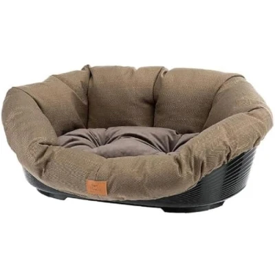 Afbeelding van Ferplast Kunststof mand voor honden en katten SOFA&#039; 4 TWEED met gewatteerd kussen, tweed, wasbaar