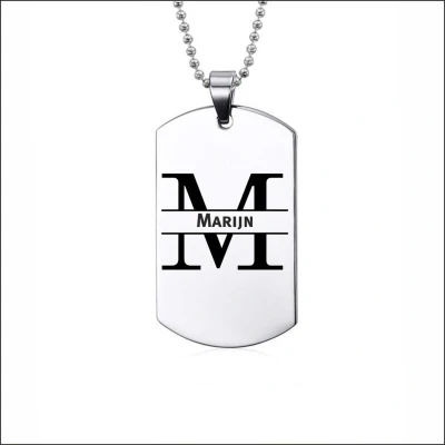 Afbeelding van Ketting RVS Met Naam Marijn