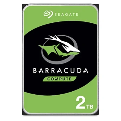 Afbeelding van Seagate BarraCuda, 2 TB, Interne Harde Schijf, 3,5&quot;, SATA 6 GB/s, 7200 RPM, 64 MB cache, voor PC &amp; laptop, FFP (ST2000DMZ08)