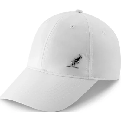 Afbeelding van Australian cap zilveren logo wit