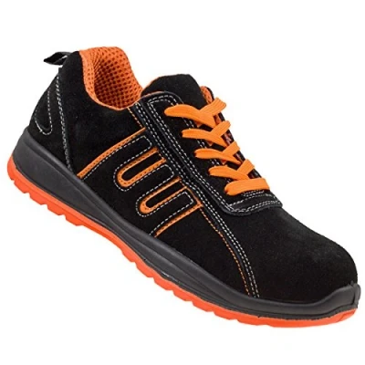 Afbeelding van Urgent Werkschoenen veiligheidsschoenen model 216 S1 EN ISO 20345 unisex, zwart, oranje, 40 EU