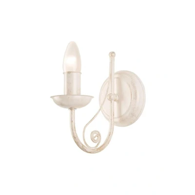 Afbeelding van Lamkur Wandlamp Ayleen van staal zonder kap, wit