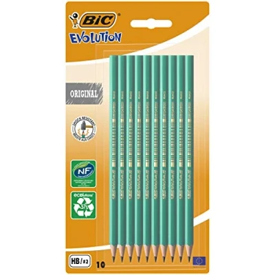 Afbeelding van BIC Evolution Ecolutions HB Grafiet Potlood (Pack van 10)