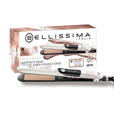 Afbeelding van Imetec Bellissima My Pro Creativity Color Shine B22 Stijltang voor gekleurd haar, stoffen bekleding ter bescherming van het temperatuur instelbaar 150 C tot 230