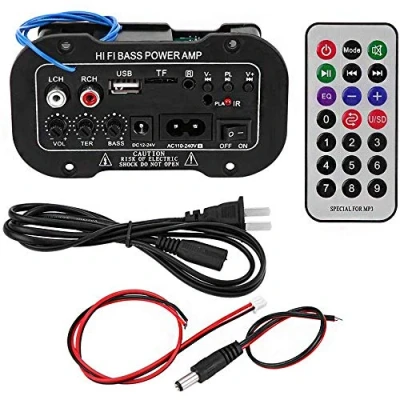 Afbeelding van ANCLLO Zwart Bluetooth HiFi Versterker 5 Inch Auto Digitale Bass High Power Stereo Audio AMP