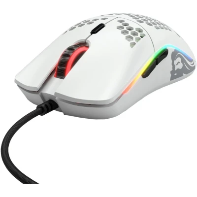 Afbeelding van Glorious PC gaming Race Model O (regular) Muis voor Optisch 6 knoppen 12 000 dpi Mat wit