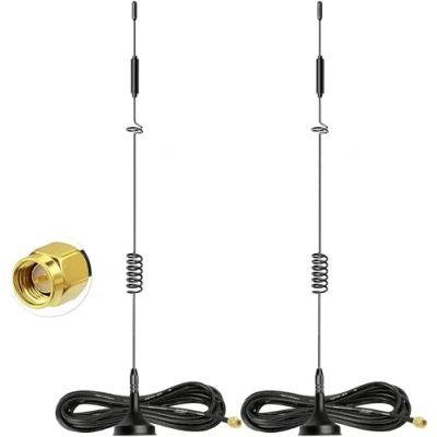 Afbeelding van Bingfu 4G LTE MIMO 8dBi Magnetic Base SMA Male Antenna (2 Pack) for Vodafone EE O2 Three Router Home Phone Modem Hotspot CPE Cellular Gateway