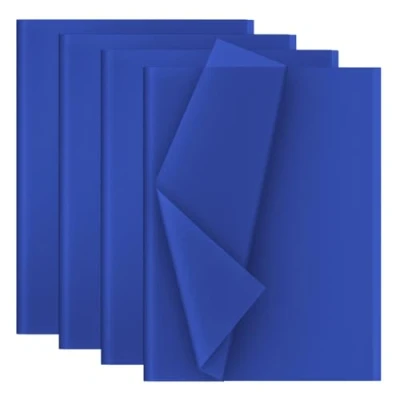 Afbeelding van Snijpapier, zijdepapier, 28 vellen, formaat 50 x 70 cm, blauw