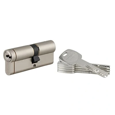Afbeelding van THIRARD 00021779 Slotcilinder 30 x 50 mm vernikkeld Transit 1 Afmetingen: Profielcilinder Europees profiel messing 6 pins mechanisme