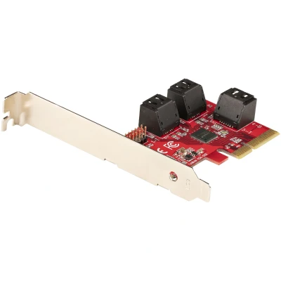 Afbeelding van StarTech.com SATA PCIe Kaart, 6 Port Uitbreidingskaart, 6Gbps, Low Profile Bracket, Stacke