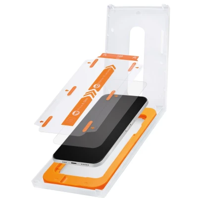 Afbeelding van Mobilize Glass Screen Protector with Applicator for Apple iPhone 15 Pro Max Black Frame