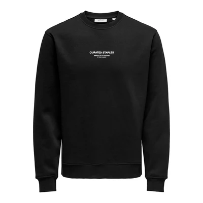 Afbeelding van Only &amp; Sons Onscurated Sweater, Heren, Maat: XXL, Black