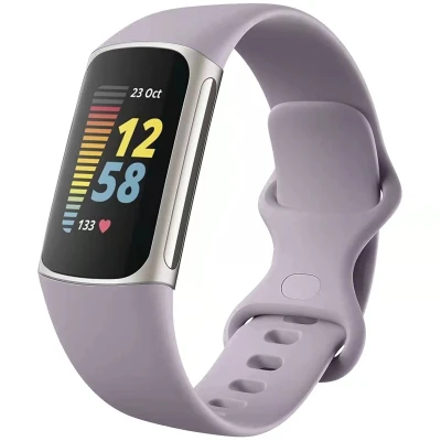 Afbeelding van Siliconen bandje voor de Fitbit Charge 5 / 6 Maat S Lavendel iMoshion En TPU (zacht)