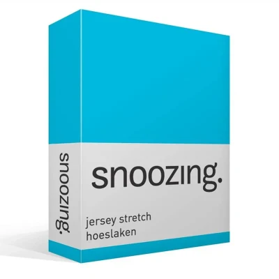Afbeelding van Snoozing Jersey Stretch Hoeslaken Eenpersoons 70/80x200/220 cm Turquoise