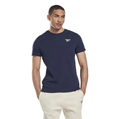 Afbeelding van Reebok LEFT Chest LOGO TEE Tshirt basic, Heren, Maat: Large, Vector navy