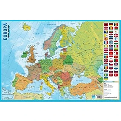 Afbeelding van Grupo Erik Editores didactische folie, Portugees, kaart da Europa