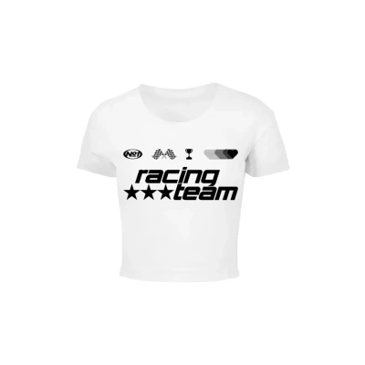 Afbeelding van Mister Tee Number ONE Racing TEAM Tshirt print, Dames, Maat: XL, White