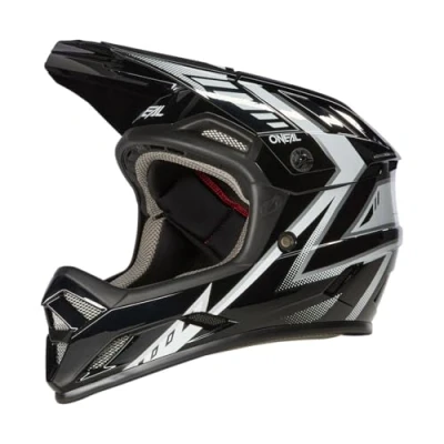 Afbeelding van O&#039;NEAL Mountainbike helm, MTB Downhill, veiligheidsnorm EN1078, ventilatieopeningen voor luchtstroom en koeling, ABS buitenschaal, backflip helm Knox V.23, volwassenen, zwart wit, XL