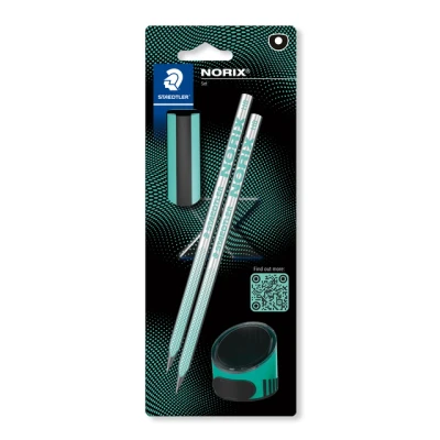 Afbeelding van Staedtler NORIX Grafietpotlood Smart Design 2 stuks HB Groen