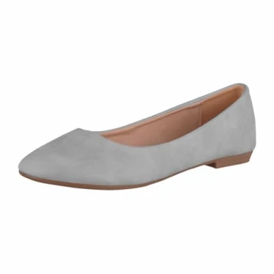 Afbeelding van Elara Dames Ballerina slip on platte Chunkyrayan Neu B3039H BL Grey 39