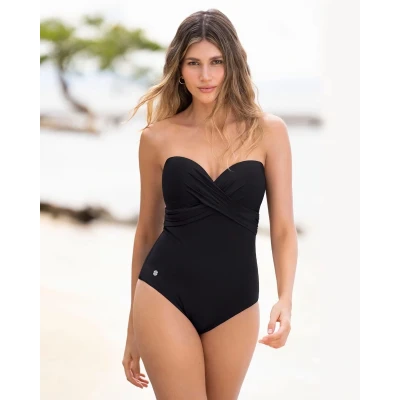 Afbeelding van Strapless Shape Swimsuit Leonisa Black