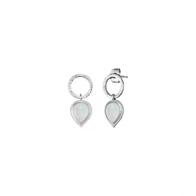 Afbeelding van Engelsrufer Dames Oorknop 925 Zilver MondSteen One Size 32020113