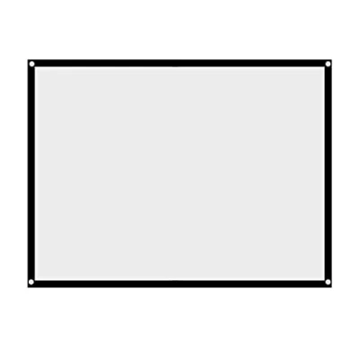 Afbeelding van Sonew 4: 3 opvouwbaar projectiescherm, gordijn voor eenvoudige installatie en gebruik van de projector, geschikt thuisbioscoop projectiescherm buiten (60 inch)