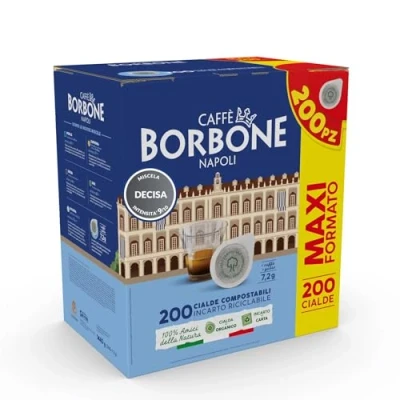 Afbeelding van Caffè Borbone Napoli ESE koffiepads, 44 mm, Decisa, mix, 200 composteerbare pads, intensiteit 9/10