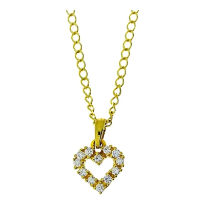 Afbeelding van Gouden Ketting Hart Hanger 0.24 ct Diamant 18 karaats