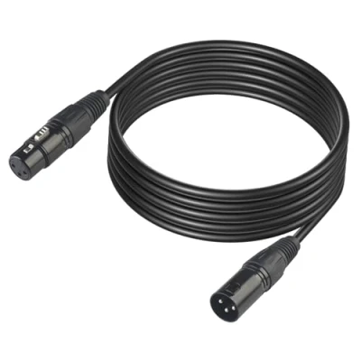 Afbeelding van DMX Kabel 3 m XLR Podiumverlichting Kabeldraad pins man vrouw voor Microfoons en