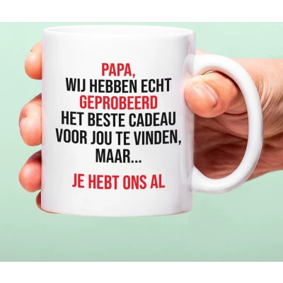 Afbeelding van Mok Papa We Hebben Het Geprobeerd van Ditverzinjeniet